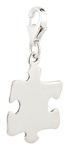 Charm Anhänger Puzzle Puzzleteil aus 925 Sterling Silber (20x13mm) von 7K