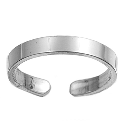 Zehenring aus 925 Sterling Silber als Fußschmuck für Damen, Herren und Mädchen, Größenverstellbar, Modell 10 von 7K