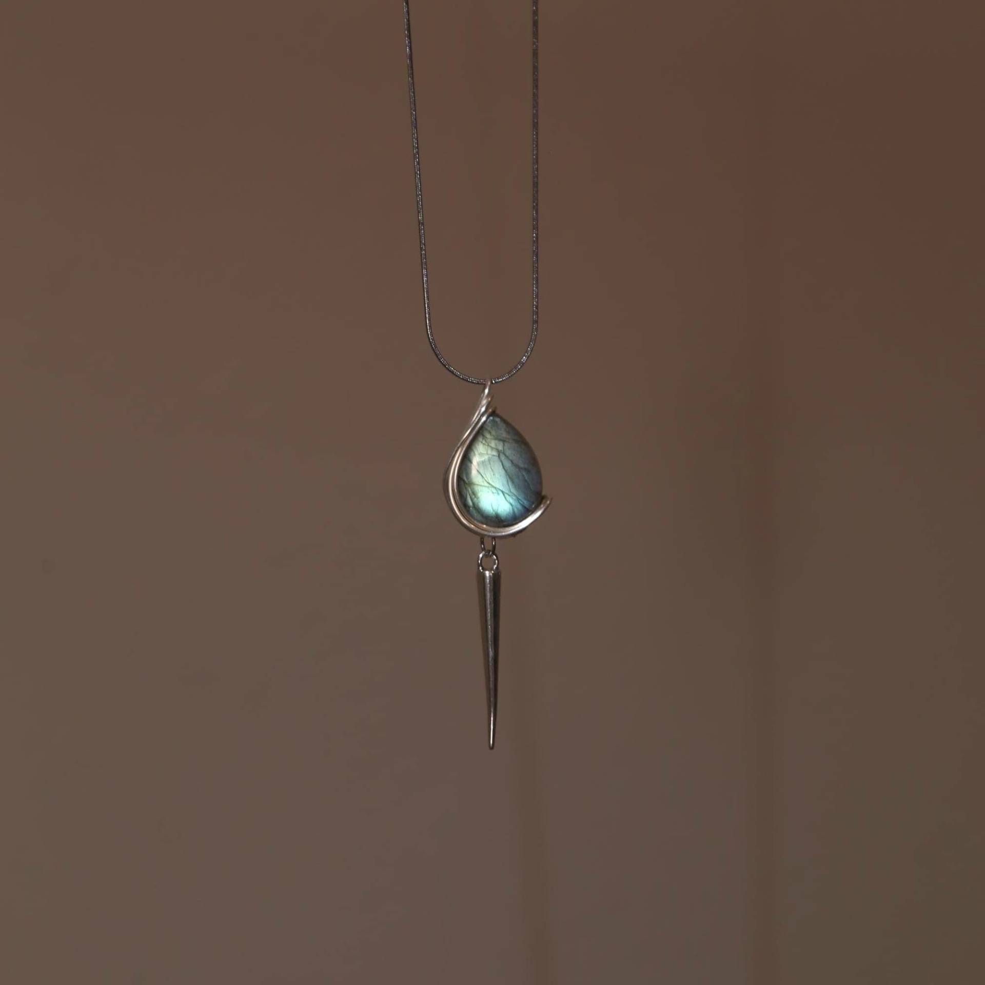 Labradorit Anhänger | Handgefertigter Schmuck Kristall Halskette Handgefertigt von 7LarcanaWirewrapped