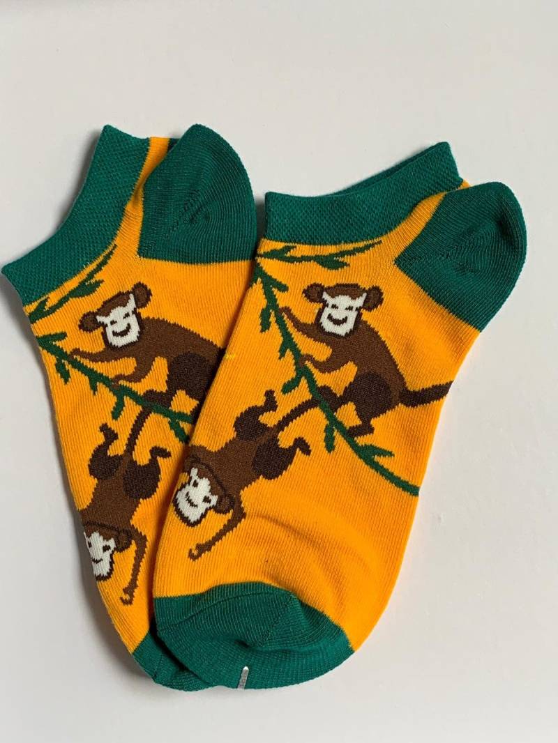 Monkey Socks, Funny Uncle Funky Fluffy Animal Invisible Socks von 7LoopsFashion