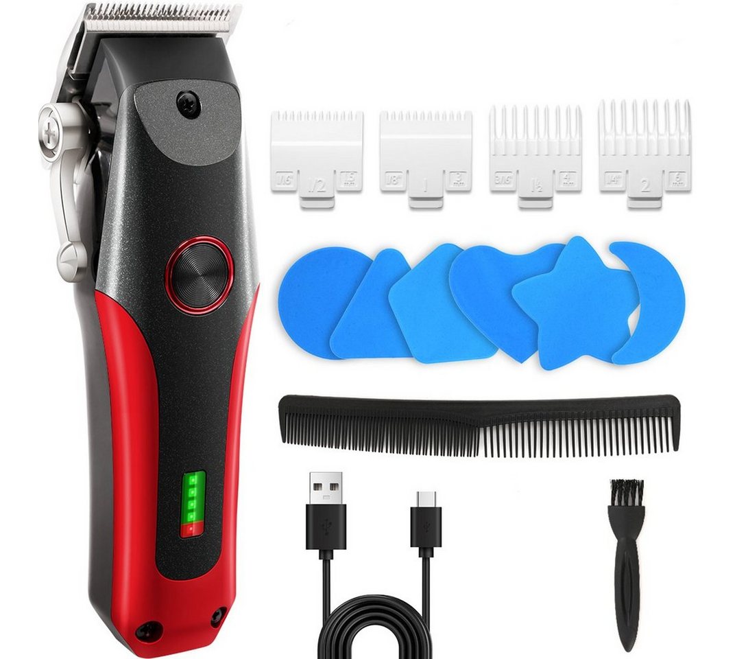 MCURO Haar- und Bartschneider Haarschneidemaschine Profi, Herren Haarschneider, Haartrimmer 14pcs Set USB-C Schnurlos LCD Anzeige von MCURO