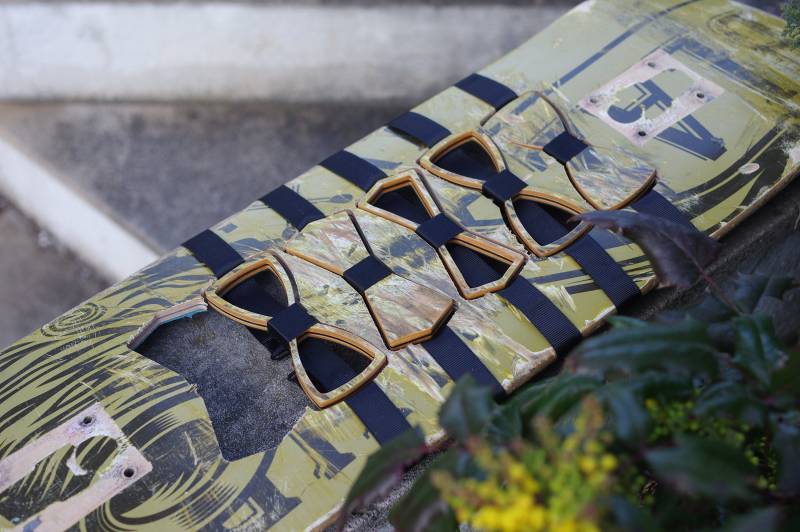 Fliege Aus Bordeaux Rot # Skateboard Recycelt von 7PLIS
