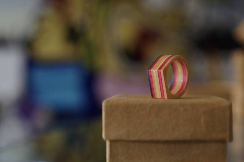 Skateboardring Aus Recyceltem Holz von 7PLIS