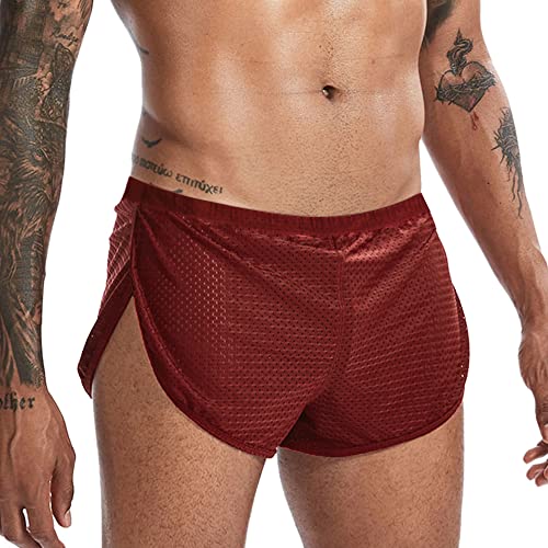 7Power Herren Laufshorts mit großen geteilten Seiten Color Brown Size XL von 7Power