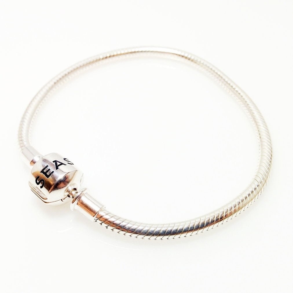 Silberarmband, Schlangenarmband, Tonnenverschluss, Pandora Armband, Schlangenkettenarmband, Armband Aus Sterlingsilber, Im Pandora-Stil Silberarmband, Schlangenarmband, Tonnenverschluss, Pandora Armband, Schlangenkettenarmband, Armband Aus Sterlingsilber, Im Pandora-Stil von 7SEASjewelryBoutique