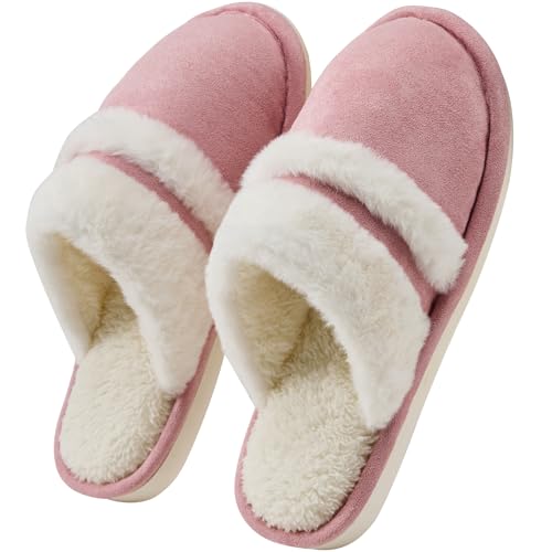 7STROBBS Hausschuhe Damen Winter Warme Plüschige Pantoffeln Weiche Flauschige Memory Foam Pantoletten Rutschfeste Flache Slippers Indoor Outdoor Schuhe Rosa EU40/41 7STROBBS Hausschuhe Damen Winter Warme Plüschige Pantoffeln Weiche Flauschige Memory Foam Pantoletten Rutschfeste Flache Slippers Indoor Outdoor Schuhe Rosa EU40/41 von 7STROBBS