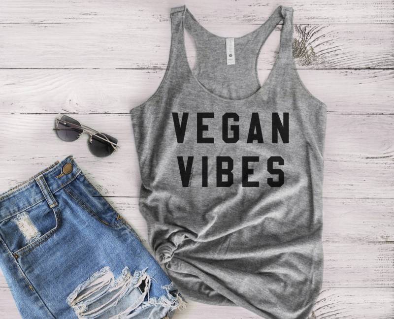 Vegan Vibes Tank Top - Shirt Geschenk Kleidung von 7Sages