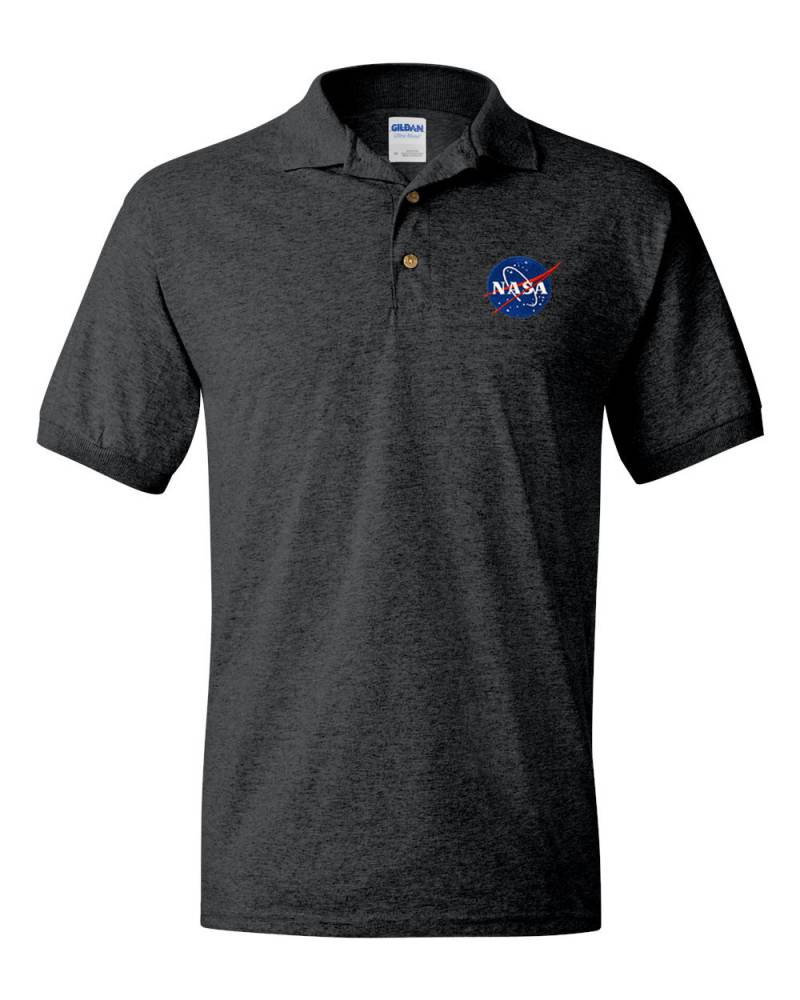 Nasa Meatball Logo Dunkelgraues Besticktes Poloshirt - Von Der Zugelassen Kostenloser Versand Nasa Meatball Logo Dunkelgraues Besticktes Poloshirt - Von Der Zugelassen Kostenloser Versand von 7Shirts