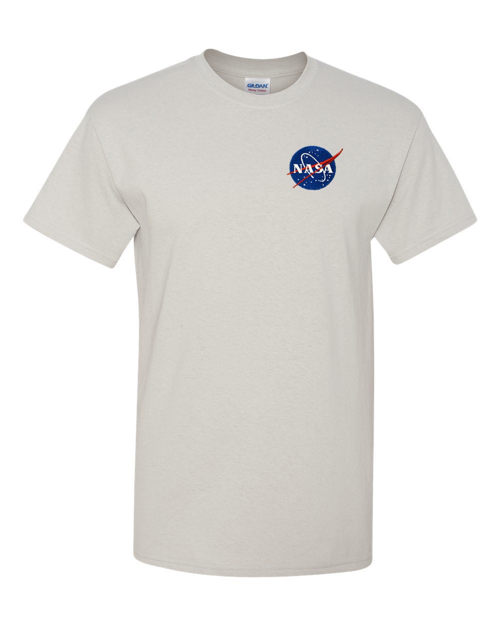 Nasa Meatball Logo Hellgrau Bestickt T Shirt - Bis Zu 3x Genehmigt Kostenloser Versand Nasa Meatball Logo Hellgrau Bestickt T Shirt - Bis Zu 3x Genehmigt Kostenloser Versand von 7Shirts