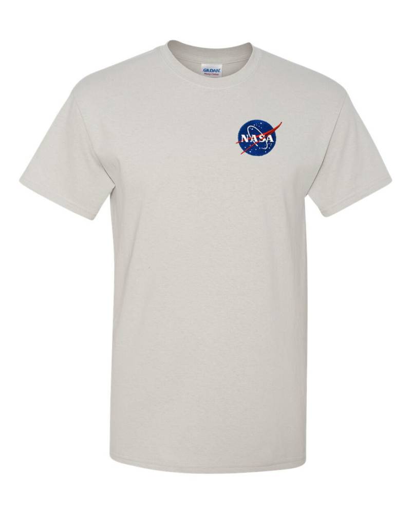 Nasa Meatball Logo Hellgrau Bestickt T Shirt - Bis Zu 3x Genehmigt Kostenloser Versand Nasa Meatball Logo Hellgrau Bestickt T Shirt - Bis Zu 3x Genehmigt Kostenloser Versand von 7Shirts