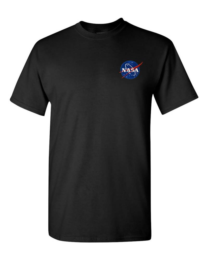 Nasa Meatball Logo Schwarz Besticktes T-Shirt - Bis Zu 3x Approved Kostenloser Versand Nasa Meatball Logo Schwarz Besticktes T-Shirt - Bis Zu 3x Approved Kostenloser Versand von 7Shirts