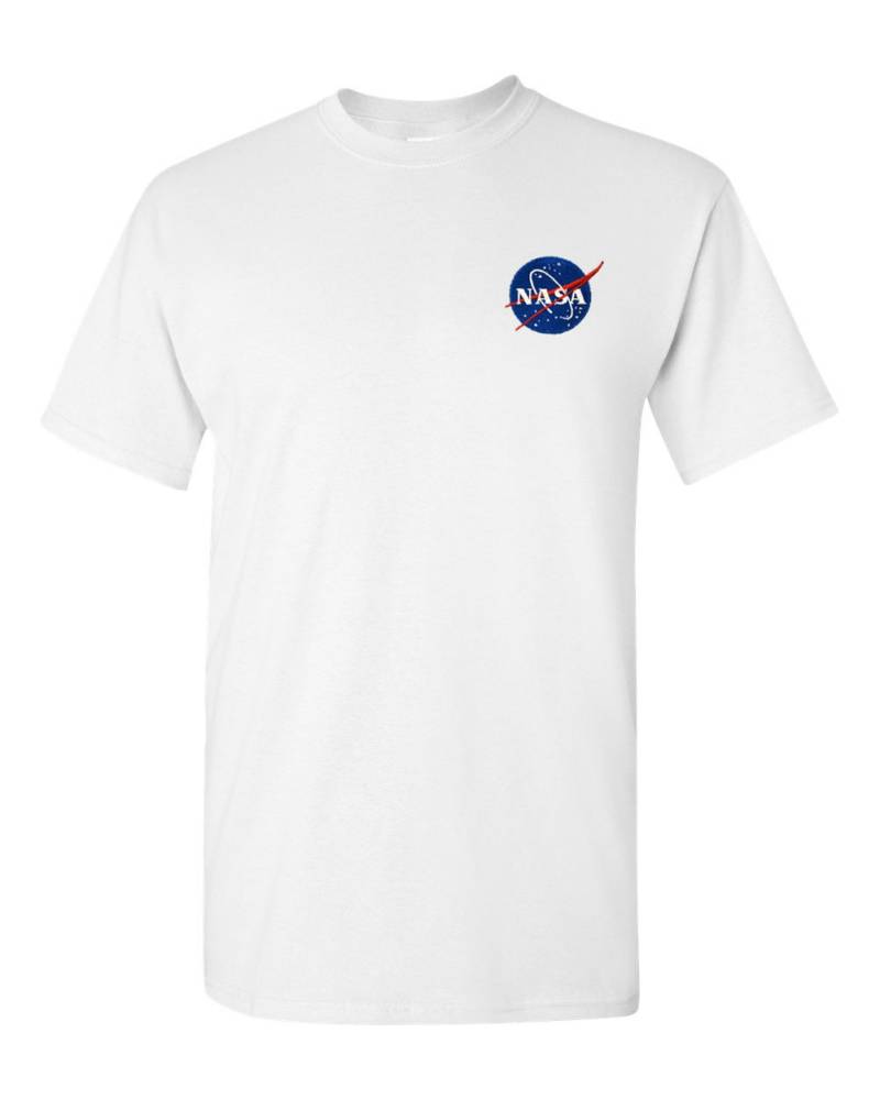 Nasa Meatball Logo Weiß Besticktes T-Shirt - Bis Zu 3x Approved Kostenloser Versand Nasa Meatball Logo Weiß Besticktes T-Shirt - Bis Zu 3x Approved Kostenloser Versand von 7Shirts