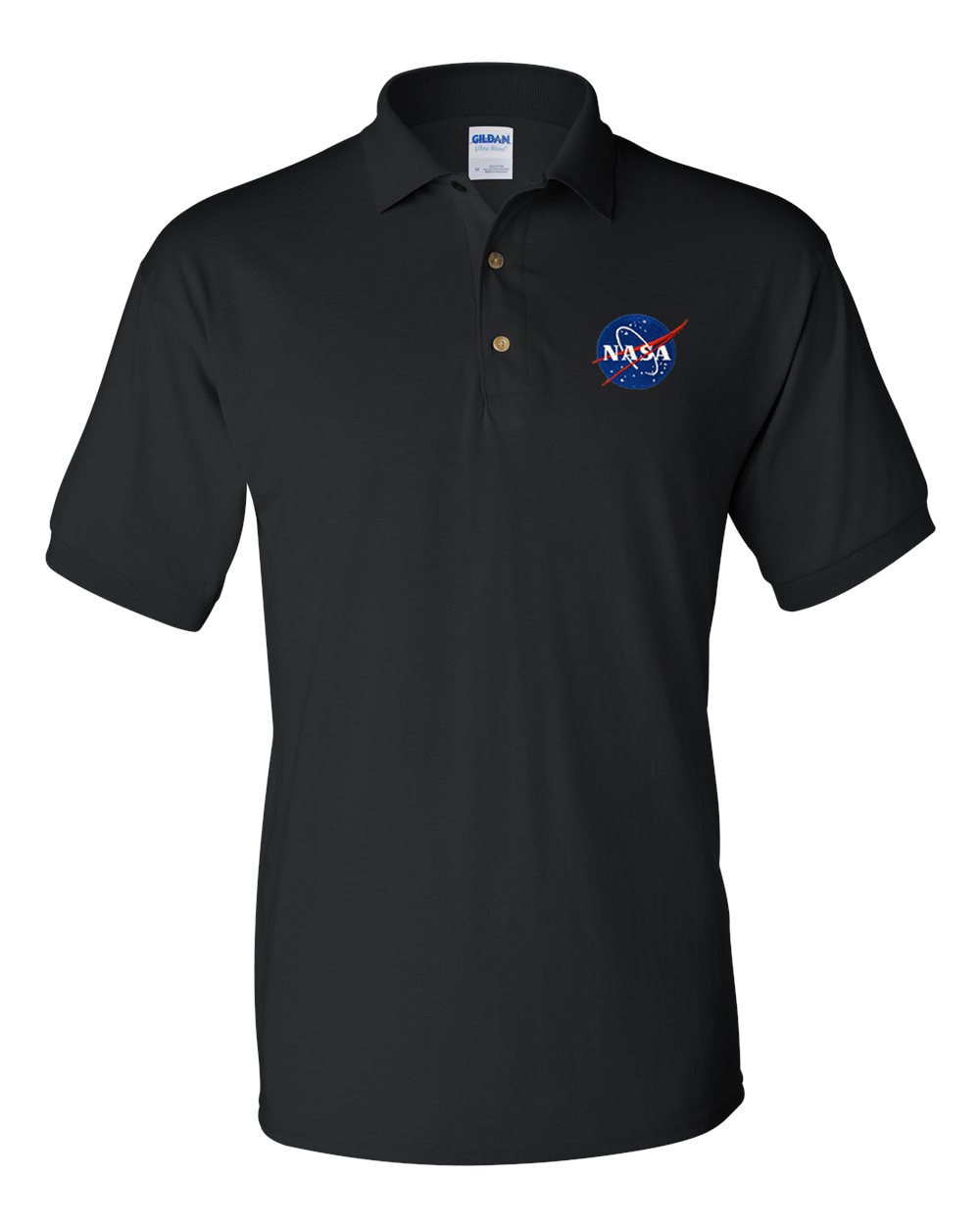 Nasa Meatball Schwarzes Logo Besticktes Poloshirt - Bis Zu 3x Approved Kostenloser Versand Nasa Meatball Schwarzes Logo Besticktes Poloshirt - Bis Zu 3x Approved Kostenloser Versand von 7Shirts