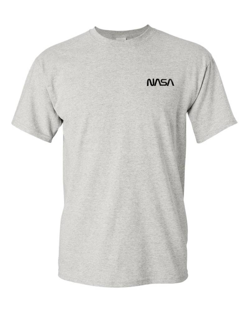 Nasa Wurm Logo Ash Grey Besticktes T-Shirt - Bis Zu 3x Approved Kostenloser Versand Nasa Wurm Logo Ash Grey Besticktes T-Shirt - Bis Zu 3x Approved Kostenloser Versand von 7Shirts