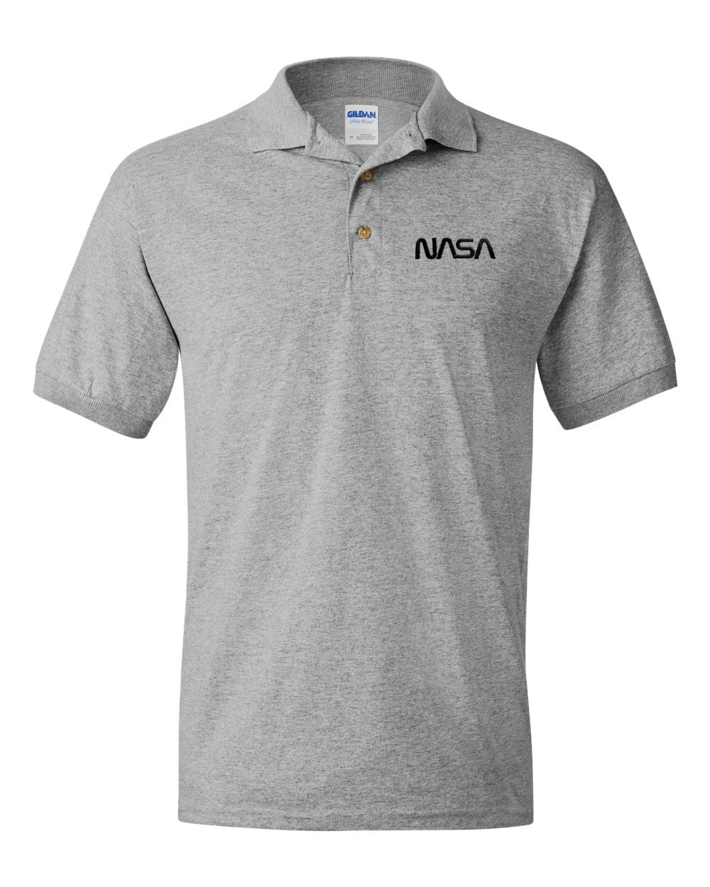 Nasa Wurm Logo Grau Besticktes Poloshirt - Bis Zu 3x Approved Kostenloser Versand Nasa Wurm Logo Grau Besticktes Poloshirt - Bis Zu 3x Approved Kostenloser Versand von 7Shirts