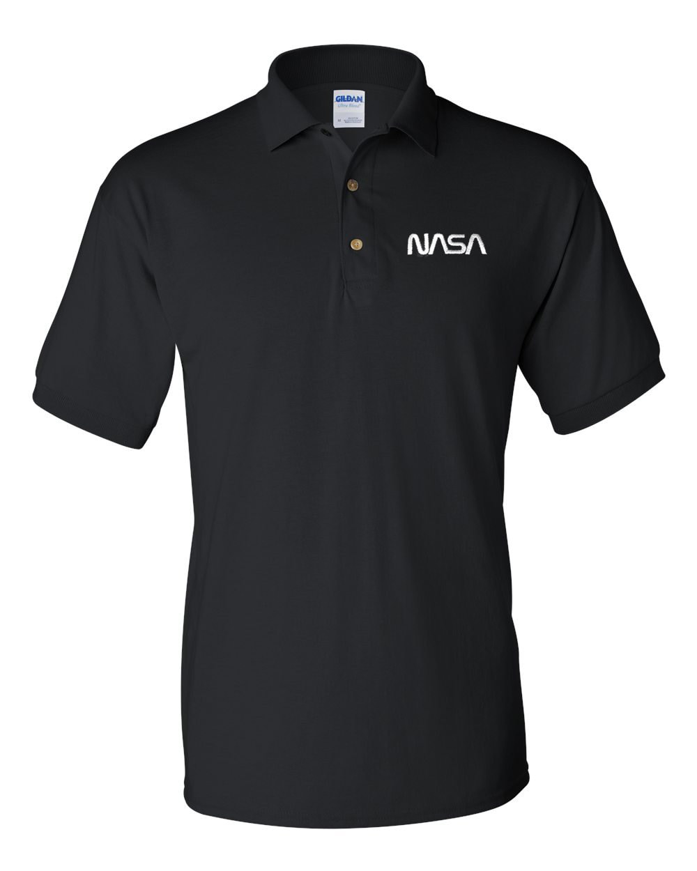 Nasa Wurm Logo Schwarzes Besticktes Poloshirt - Approved 4 Farben Erhältlich Nasa Wurm Logo Schwarzes Besticktes Poloshirt - Approved 4 Farben Erhältlich von 7Shirts
