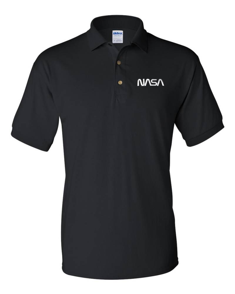 Nasa Wurm Logo Schwarzes Besticktes Poloshirt - Approved 4 Farben Erhältlich Nasa Wurm Logo Schwarzes Besticktes Poloshirt - Approved 4 Farben Erhältlich von 7Shirts