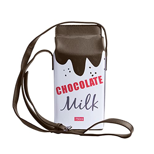 7VSTOHS Mädchen Früchte Erdbeer Banane Milk Box CrossBody Geldbörse Tasche Damen Handy-Wallet Schultertaschen von 7VSTOHS
