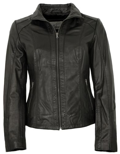 7eleven - Damen Lederjacke Lammnappa schwarz Größe 36 von 7eleven