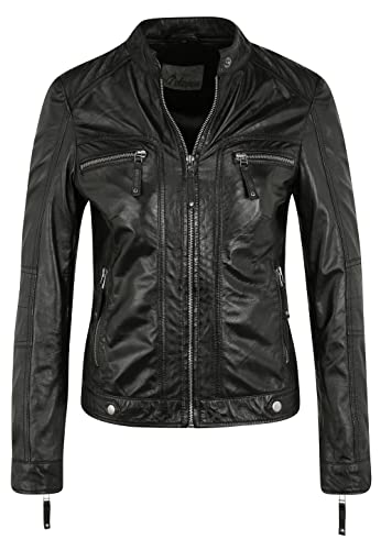 7eleven Damen Lederjacke Nantes black 38 von 7eleven