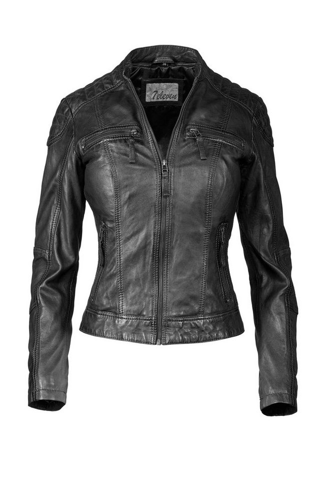 7eleven Lederjacke SEBASTIA (1-St) aus hochwertigem Leder von 7eleven