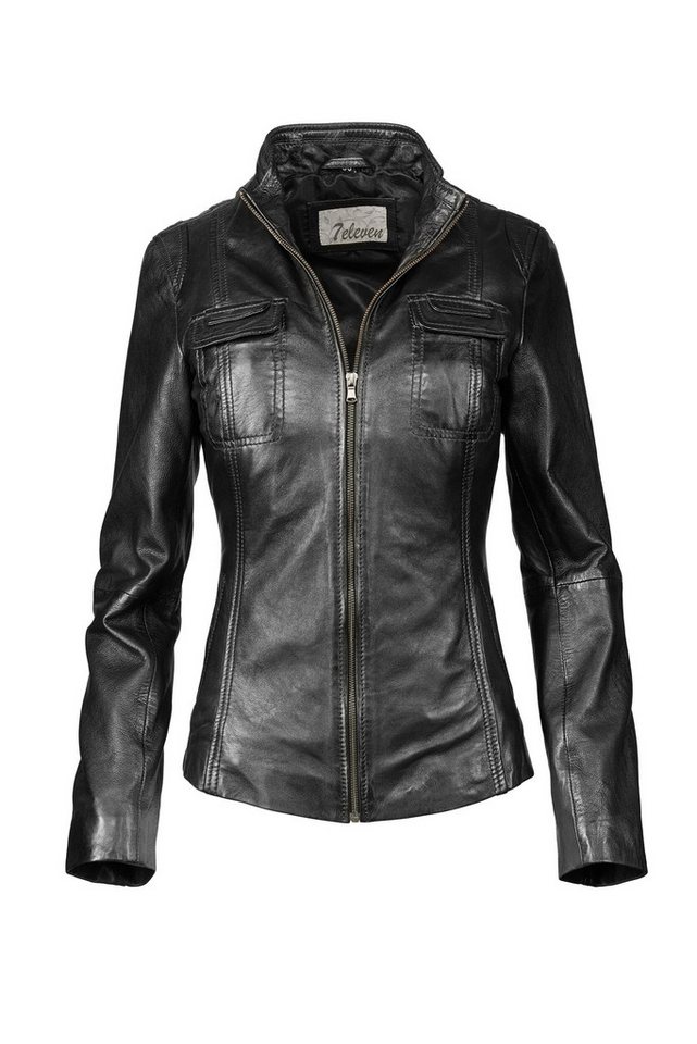 7eleven Lederjacke SESALOME (1-St) aus weichem Leder von 7eleven