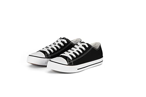 7kmh Essentials Trainer Low Top Turnschuhe Unisex Sneaker Damen Herren Black 36 von 7kmh