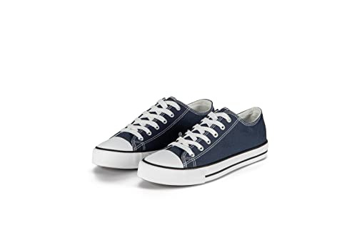 7kmh Essentials Trainer Low Top Turnschuhe Unisex Sneaker Damen Herren Dark Navy 36 von 7kmh