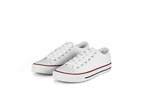 7kmh Essentials Trainer Low Top Turnschuhe Unisex Sneaker Damen Herren White 36 von 7kmh