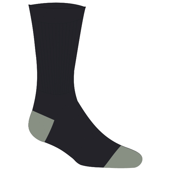 7mesh - Gravity Sock - Radsocken Gr 39-42 schwarz von 7mesh