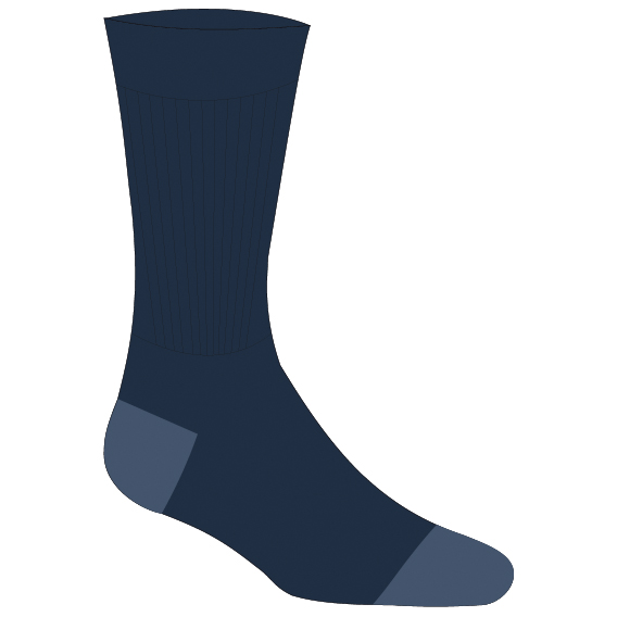 7mesh - Gravity Sock - Radsocken Gr 39-42 blau von 7mesh