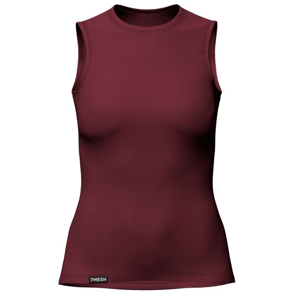 7mesh - Women's Ashlu Merino Base Layer Sleeveless - Merinounterwäsche Gr XS rot von 7mesh