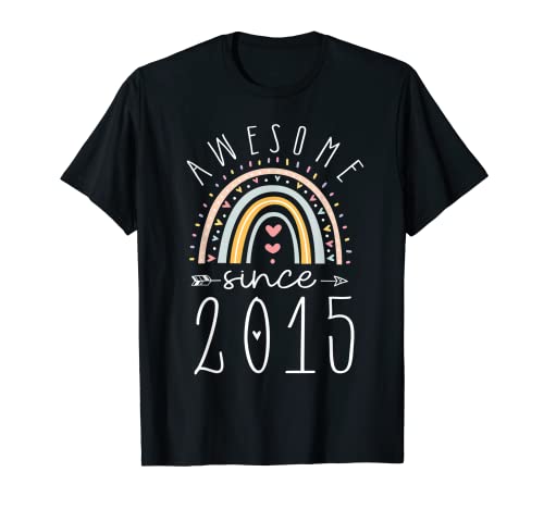Awesome 2015 7 Jahre alt 7. Geburtstag Mädchen Herz Frauen T-Shirt von 7th Birthday Fun Celebrations