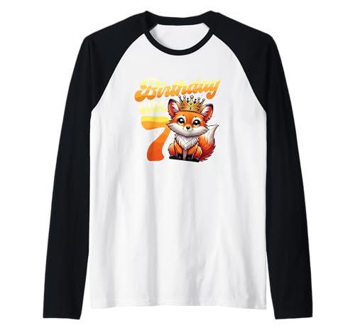 7. Geburtstag Party Mädchen 7 Jahre Geburtstag Mädchen Fuchs Raglan 7. Geburtstag Party Mädchen 7 Jahre Geburtstag Mädchen Fuchs Raglan von 7th Birthday Girls Fox Lover Designs