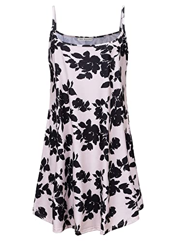 7th Element Übergröße, Slip-Kleid für Damen, unter Kleidern 2025, Spaghettiträgern, Camisoles, ärmelloses Sommerkleid, F0 - Pfirsichschwarz, XX-Large 7th Element Übergröße, Slip-Kleid für Damen, unter Kleidern 2025, Spaghettiträgern, Camisoles, ärmelloses Sommerkleid, F0 - Pfirsichschwarz, XX-Large von 7th Element