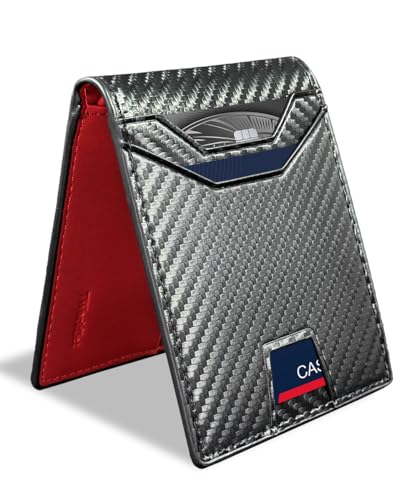 7worldlet Schlanke RFID-blockierende Geldbörse für Herren, Synthra Ultra Leder, Bifold Minimalistische Geldbörse, 11 Kordelhalter, dünne Herren-Geldbörse mit Geschenkbox, Dunkelrot, Handarbeit 7worldlet Schlanke RFID-blockierende Geldbörse für Herren, Synthra Ultra Leder, Bifold Minimalistische Geldbörse, 11 Kordelhalter, dünne Herren-Geldbörse mit Geschenkbox, Dunkelrot, Handarbeit von 7worldlet