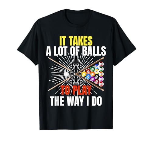Lustiges Pool-Design für Männer und Frauen, Billard-Liebhaber, Poolspieler T-Shirt von 8 Ball Pool Gift Billiards Accessories & Stuff