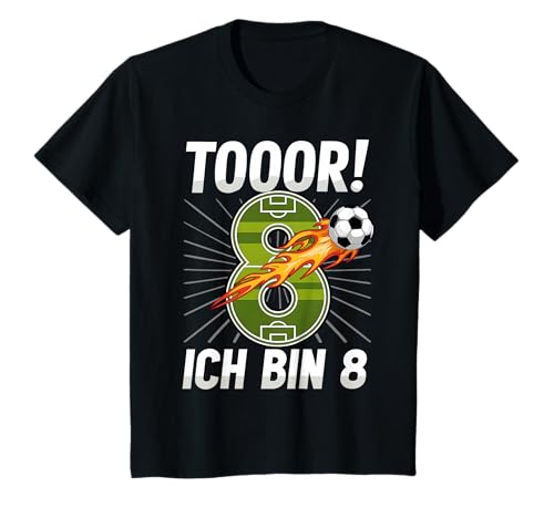 Kinder Toor Ich Bin 8 Lustig 8.Geburtstag Fußball Junge 8 Jahre T-Shirt Kinder Toor Ich Bin 8 Lustig 8.Geburtstag Fußball Junge 8 Jahre T-Shirt von 8 Jahre Geburtstag Fußball Junge