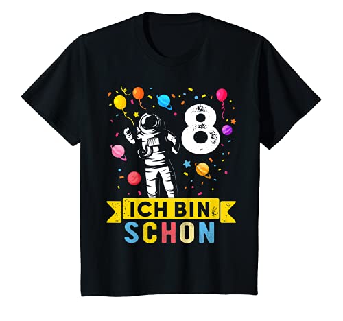Kinder Geburtstag 8 Jahre Junge Astronaut Weltraum Jungen T-Shirt von 8 Jahre Geburtstag Junge Astronaut Shirt
