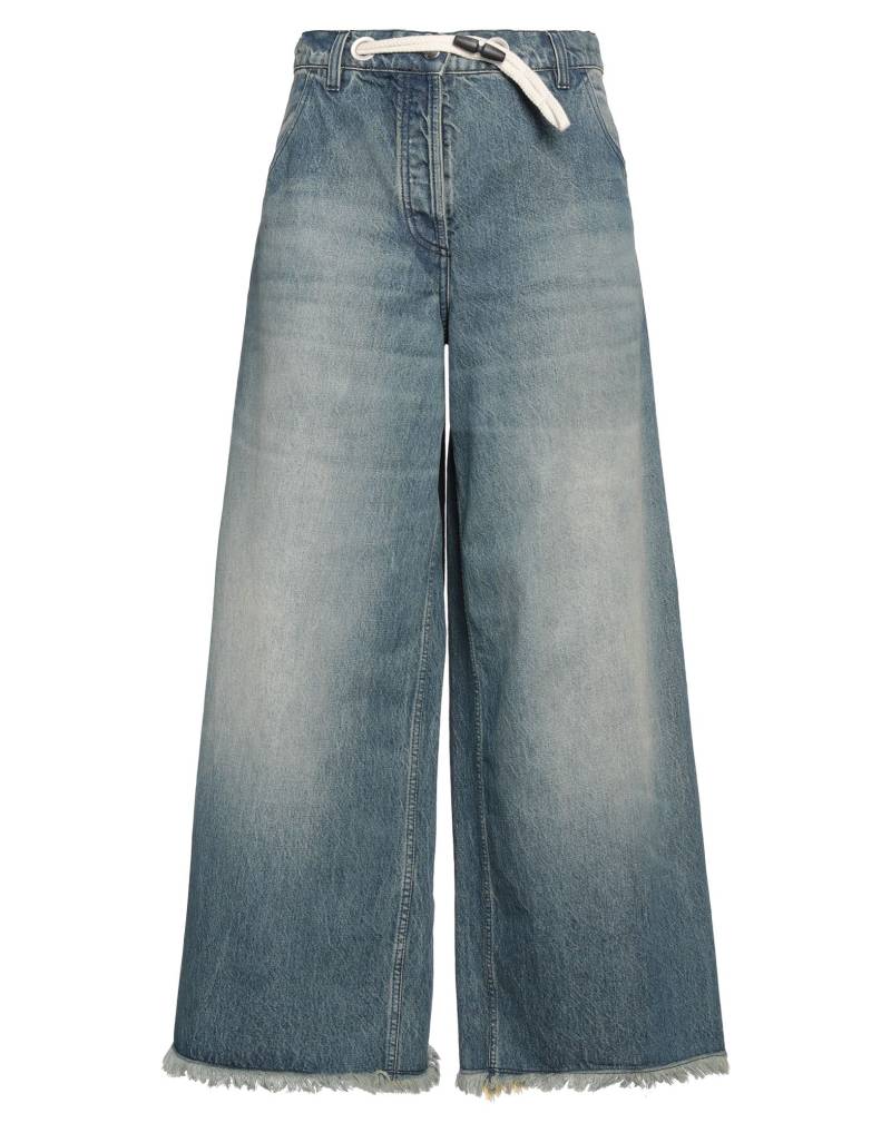 8 MONCLER PALM ANGELS Jeanshose Damen Blau von 8 MONCLER PALM ANGELS