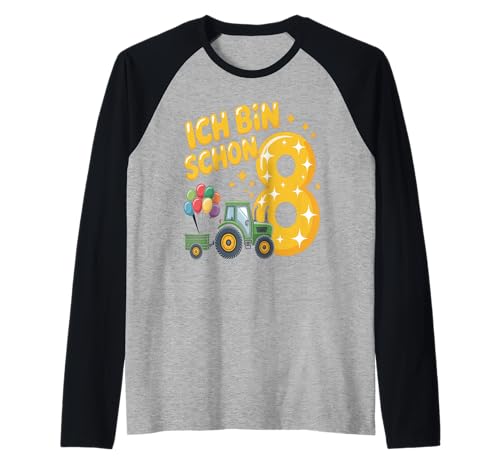 Kinder 8 Geburtstag Junge Traktor Outfit Ich Bin Schon 8 Raglan Kinder 8 Geburtstag Junge Traktor Outfit Ich Bin Schon 8 Raglan von 8 Year Tractors Birthday