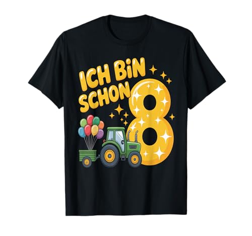 Kinder 8 Geburtstag Junge Traktor Outfit Ich Bin Schon 8 T-Shirt Kinder 8 Geburtstag Junge Traktor Outfit Ich Bin Schon 8 T-Shirt von 8 Year Tractors Birthday