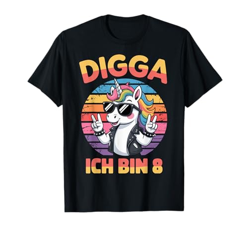 8. Geburtstag Mädchen Geschenk Einhorn 8 Jahre Deko Lustig T-Shirt von 8. Geburtstag Geschenk Junge Geschenkidee