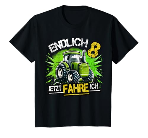 Kinder Endlich 8 8. Geburtstag Traktor Trekker Junge Acht Achter T-Shirt Kinder Endlich 8 8. Geburtstag Traktor Trekker Junge Acht Achter T-Shirt von 8. Geburtstag Geschenke & Geburtstagsshirt