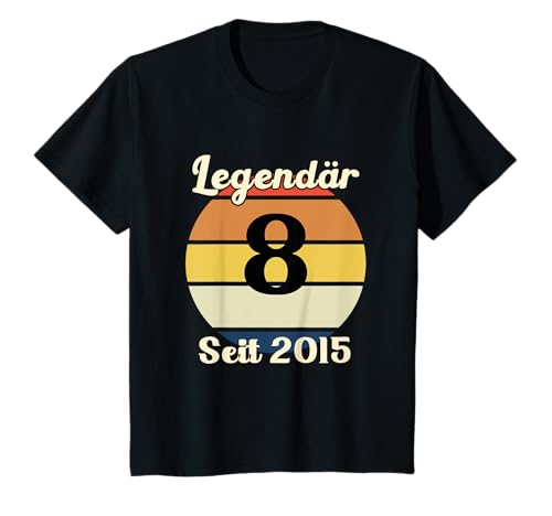 Kinder 8. Geburtstag Legendär Seit 2015 Jahrgang 8 Jahre alt T-Shirt von 8. Geburtstag Legendär Seit 2015