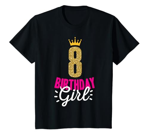 8. Geburtstag Mädchen Birthday Girl Krone süßes Geschenk T-Shirt 8. Geburtstag Mädchen Birthday Girl Krone süßes Geschenk T-Shirt von 8. Geburtstag Mädchen Teenager Deko Geschenkideen