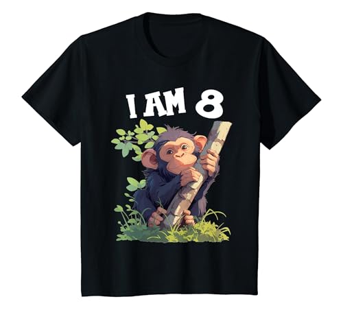 Kinder 8 Jahre alt Affen Affe 8. Geburtstag T-Shirt Kinder 8 Jahre alt Affen Affe 8. Geburtstag T-Shirt von 8.Geburtstag Affen Affe Shop