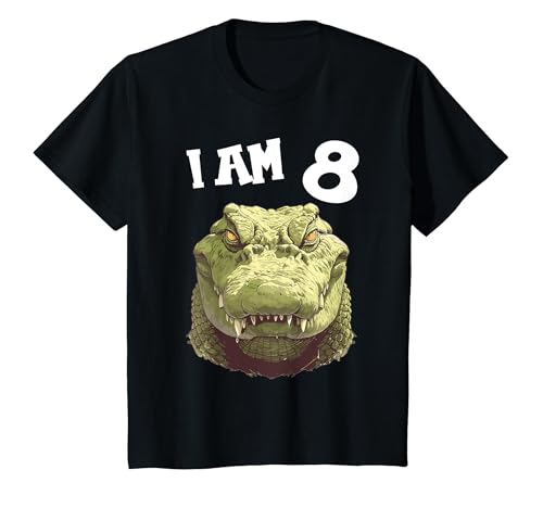 Kinder 8 Jahre alt Krokodile Krokodil 8. Geburtstag T-Shirt Kinder 8 Jahre alt Krokodile Krokodil 8. Geburtstag T-Shirt von 8.Geburtstag Krokodile Krokodil Shop