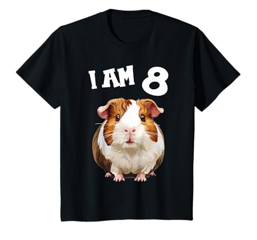 Kinder 8 Jahre alt Meerschweinchen 8. Geburtstag T-Shirt von 8.Geburtstag Meerschweinchen Shop