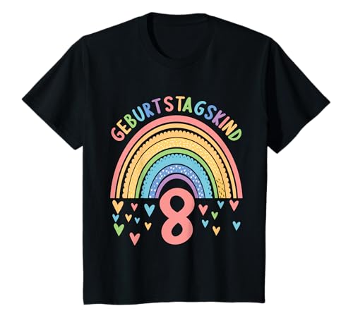 8 Jahre alt Junge Mädchen Rainbow Regenbogen 8. Geburtstag T-Shirt 8 Jahre alt Junge Mädchen Rainbow Regenbogen 8. Geburtstag T-Shirt von 8.Geburtstag Rainbow Junge Mädchen Regenbogen